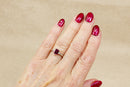 Elegant 18ct White Gold Rhodolite Garnet & Diamond Ring – Birmingham 2004