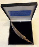 A Celtic Warriors Curved Iron Knife Blade.