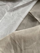 Beautiful plain Cotton ivory madras panelling to finish 120/220cms