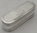 Louis XVI Silver Snuff Box. Paris 1785, D. Bourgoin. Discharge Mark of Jean-François Kalendrin, 4.1 troy ounces.