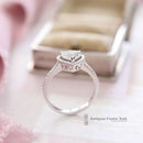 18ct White Gold Heart Cut Diamond 1.00ct Ring