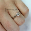 Certified Platinum Diamond Solitaire Ring 0.71ct