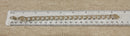 Silver Flat Curb Link Bracelet with Lobster Clasp