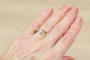 A Silver & Blue Topaz Spinner Ring