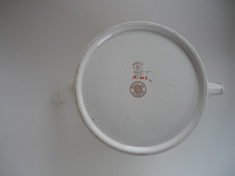 Macintyre Teapot with Bishop Auckland Crest. Registered Design Date 1897.