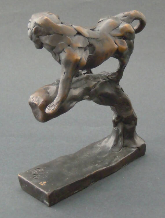 Edward Waites Sculpture, Bronze Baboon
