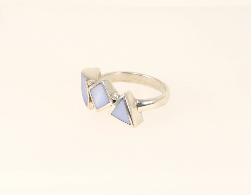Silver & Mother of Pearl Designer Ring