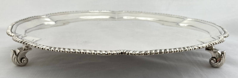 Georgian, George III, Hexafoil Silver Salver. London 1766. 28.5 troy ounces.