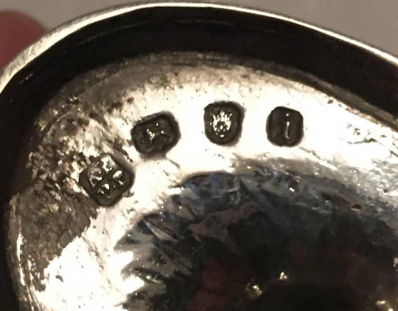 Georgian, George III, matching set of four silver pedestal salts. London 1784 Abraham Peterson & Peter Podio. 12.8 troy ounces.