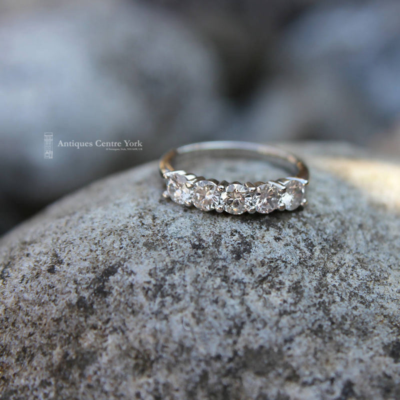 Platinum Diamond 1.03cts Five Stone Ring