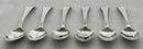 Georgian, George III, Set of Six Bright Cut Silver Teaspoons. London 1796 Solomon Hougham. 2.2 troy ounces.