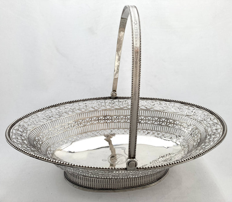 Georgian, George III, Silver Basket. London 1781. 23 troy ounces.