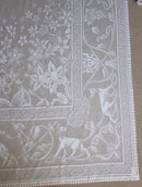 Doves stunning ivory cream Cotton Lace tablecloth - 70" x 108" ~ 170 x 275cms