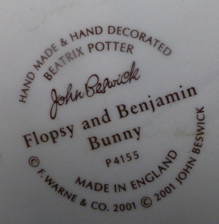 Beswick Beatrix Potter Figurine - Flopsy and Benjamin Bunny