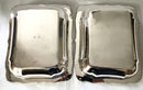 Late Georgian pair of Old Sheffield Plated, crested, entree dishes and covers on warming stands. Circa 1820.