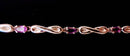 New Genuine Gemstone Sterling Silver Infinity Symbol Bracelets