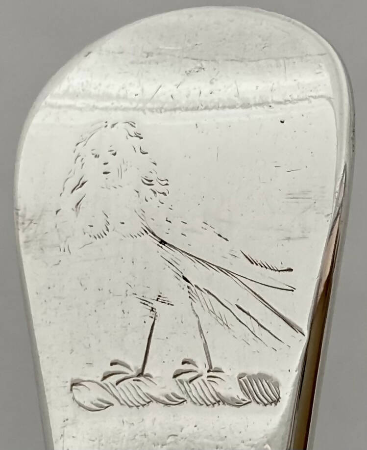 Georgian, George II, Six Hanoverian Pattern Silver Tablespoons. London 1740 Edward Bayley. 13.7 troy ounces.