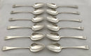 Georgian, George III, Set of Twelve Crested Silver Tablespoons. Newcastle 1800, John Langlands II. 25.7 troy ounces.