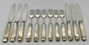 Georgian, George III, Cased Silver and Mother of Pearl Fruit Service for Six, circa 1810.