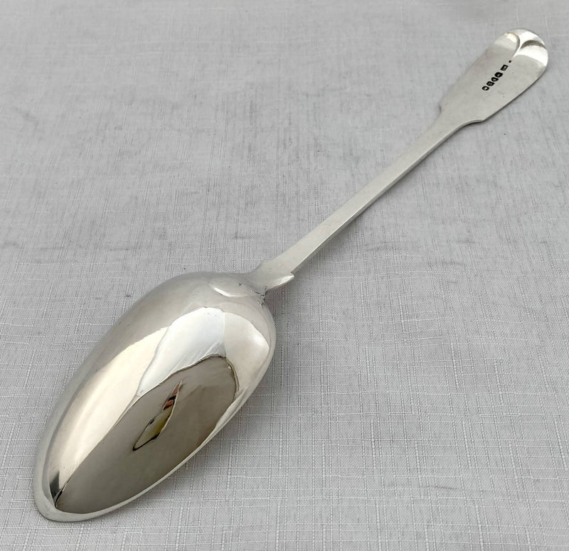 Georgian, George IV, Silver Basting Spoon. London 1828 William Chawner II. 4.5 troy ounces.