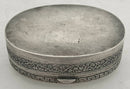 Indian Colonial White Metal Table Snuff Box, circa 1870 - 1910. 3.8 troy ounces.