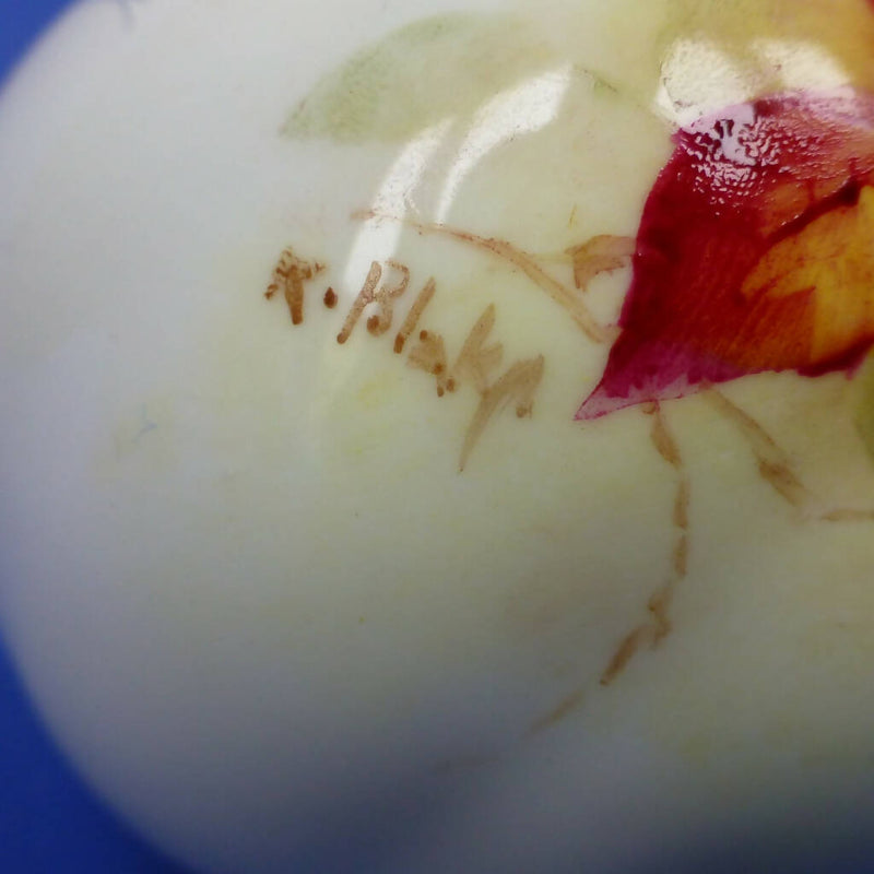 Royal Worcester Fruit Vase signed by Kitty Blake