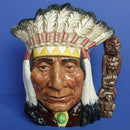 Royal Doulton Large Character Jug - North American Indian (Canadian Centenary Backstamp) D6611