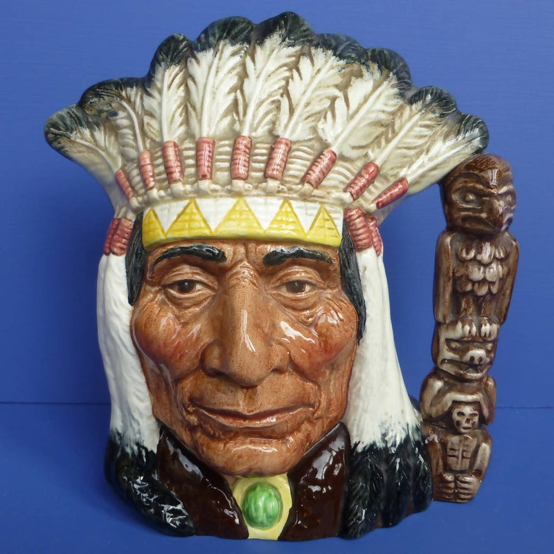 Royal Doulton Large Character Jug - North American Indian (Canadian Centenary Backstamp) D6611
