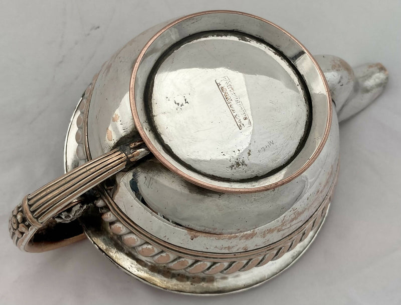 Georgian Old Sheffield Plate Cream Jug. D & G Holy & Co. of Sheffield, circa 1815.