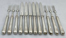 Victorian Oak Cased Silver Fruit Service for Twelve. London 1887/88 Goldsmiths Alliance.
