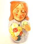 Royal Doulton Doultonville Toby Jug - Flora Fuchsia The Florist D6767
