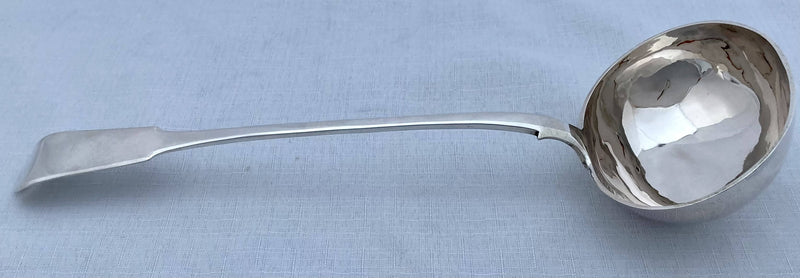 Maltese Roman Standard Silver Soup Ladle, Geraldo Pace, circa 1860. 6.7 troy ounces.