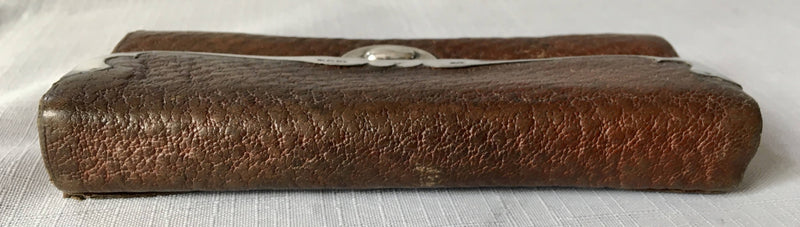 Art Nouveau silver mounted leather purse, retailed by J.W. Allen, The Strand, London. London 1900 Franz Schiebner.