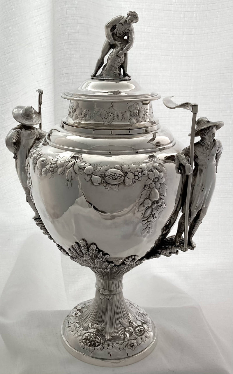 William IV Silver Cup & Cover. London 1835 William Theobalds & Lockington Bunn. 55 troy ounces