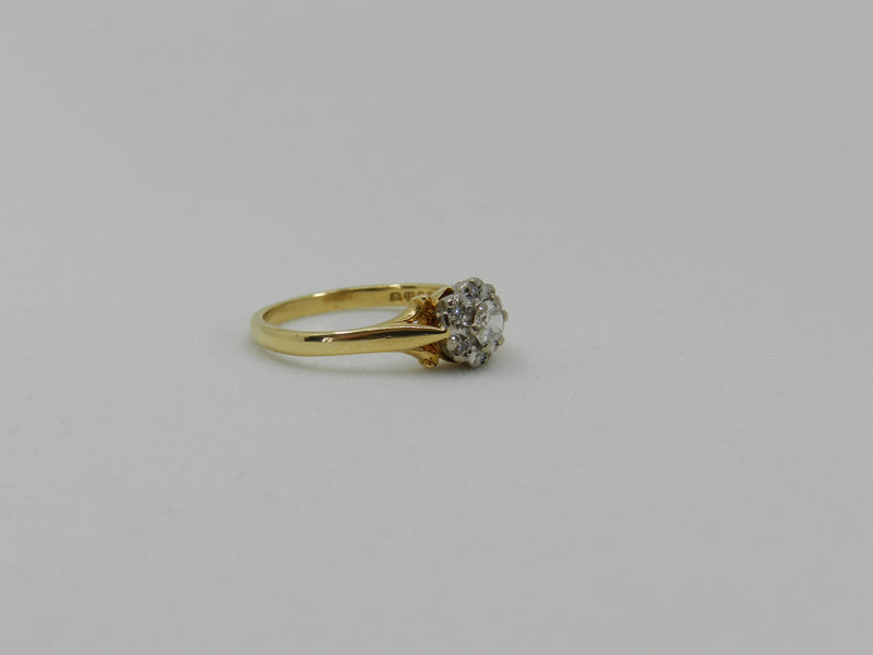 Diamond Cluster Ring Gold