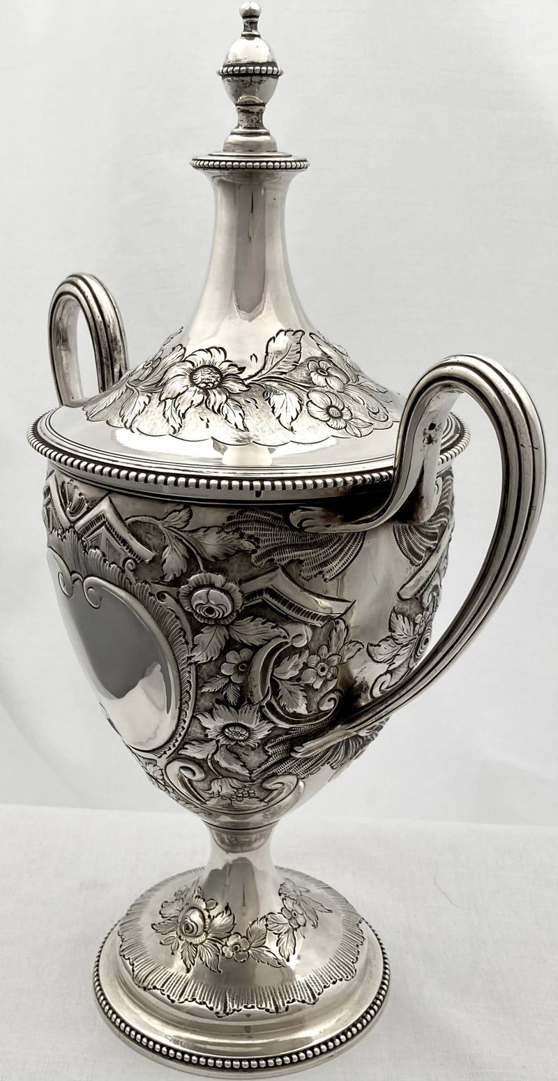 Georgian, George III, silver cup & cover. London 1776 Charles Wright. 36.90 troy ounces.