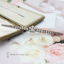 Edwardian 18ct Diamond Flower Bar Brooch