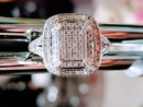 New Sterling Silver Diamond Ring