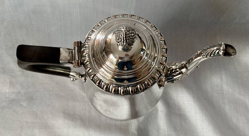 Georgian, George IV period, large Old Sheffield Plate coffee pot, circa 1820.