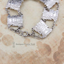 Silver Aztec Design Bracelet