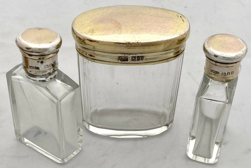 George V Morocco Leather Vanity Case with Silver Fittings. London 1913 Asprey & Co. Ltd.