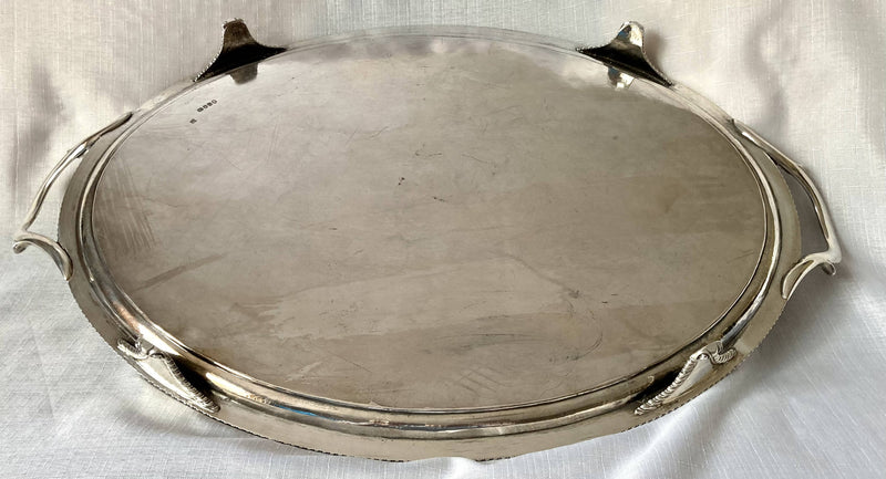 Georgian, George III, Silver Tray. London 1802 Thomas Hannam & John Crouch II. 68.9 troy ounces.