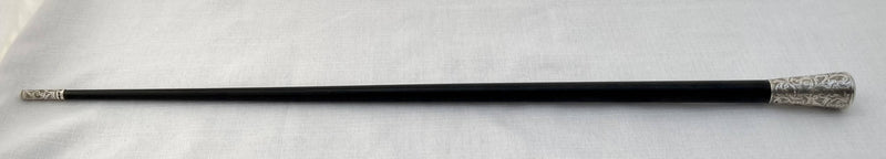 Victorian Silver Mounted Baton. Chester 1892 William Williams.