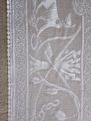 Doves stunning ivory cream Cotton Lace tablecloth - 70" x 108" ~ 170 x 275cms