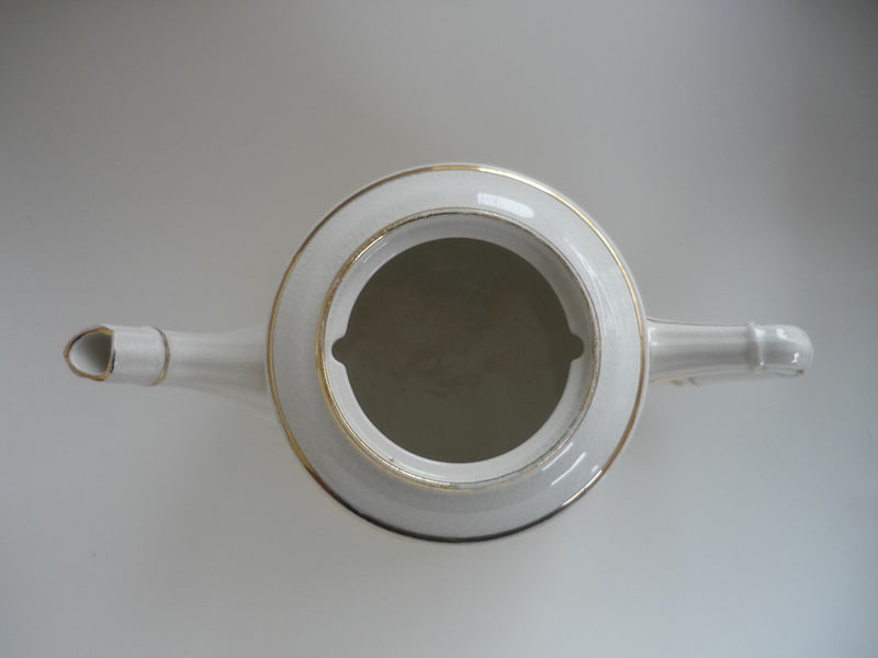 Macintyre Teapot with Bishop Auckland Crest. Registered Design Date 1897.