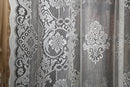 Jessica white cotton lace Curtain Panel Readymade 36" x 24” 90 x 60cms