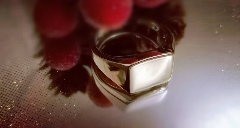 New Sterling Silver Signet Ring - Size W
