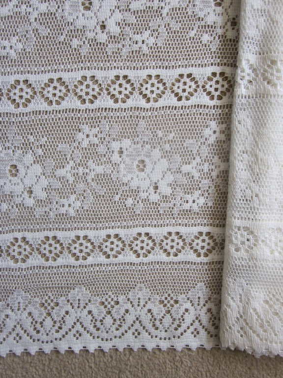 Rue de France white 18" cafe curtain bris-bise valance panelling by the metre