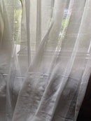 Classic ivory wide pure cotton madras lace to finish 66”/62”