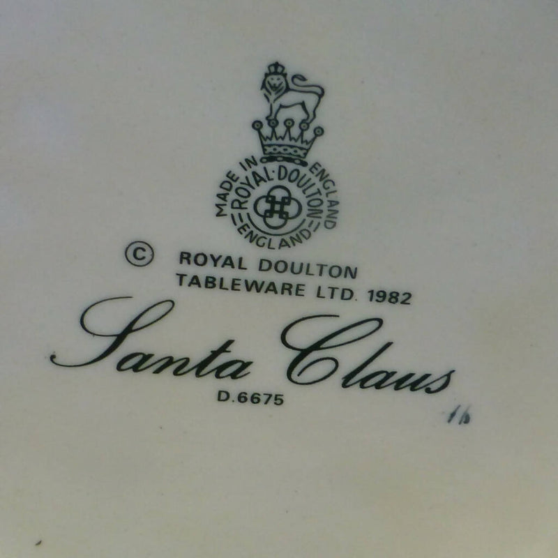 Royal Doulton Large Character Jug Santa Claus (Reindeer Handle) D6675